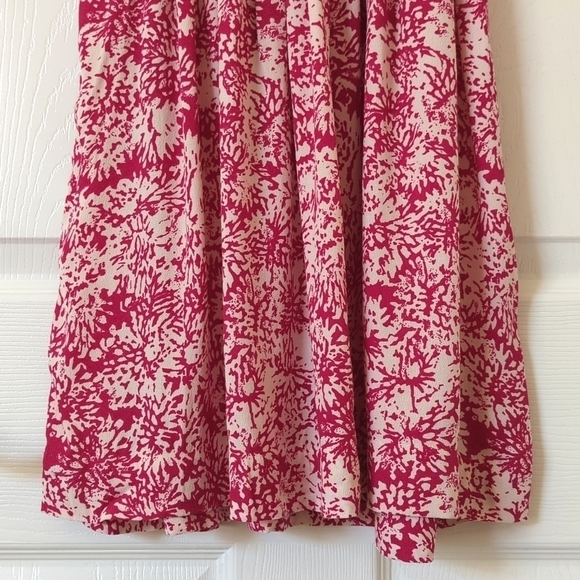 HD in Paris Anthropologie Archipelago Abstract Short Sleeve Mini Dress Pink 0 - Picture 9 of 13